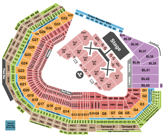 Fenway Park Breezy Bowl Seating Chart